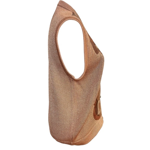 Vintage Vest Women’s Medium Brown Leather Suede V-Neck 3 Button Eclectic Fall - Picture 4 of 7